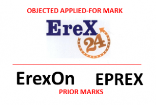 Objection to Applied-for mark  “EreX24, figure” accepted.